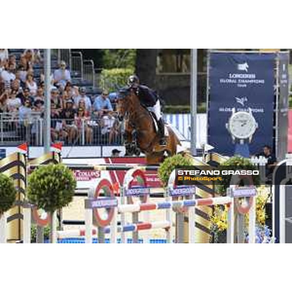 LGCT of London - Class 9 - Emil Hallundbaek (DEN) on Chalisco - London, Royal Hospital Chelsea, 4 August 2018 - ph.Stefano Grasso/LGCT