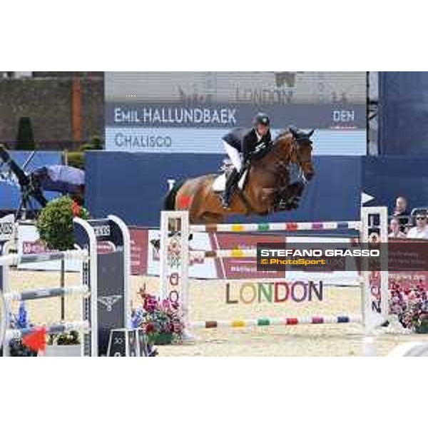 LGCT of London - Class 9 - Emil Hallundbaek (DEN) on Chalisco - London, Royal Hospital Chelsea, 4 August 2018 - ph.Stefano Grasso/LGCT