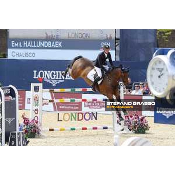 LGCT of London - Class 9 - Emil Hallundbaek (DEN) on Chalisco - London, Royal Hospital Chelsea, 4 August 2018 - ph.Stefano Grasso/LGCT
