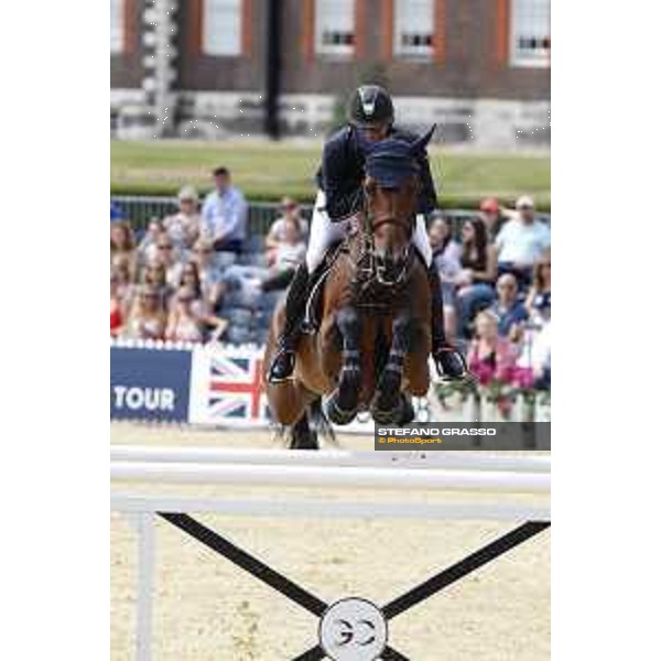 LGCT of London - Class 9 - Emil Hallundbaek (DEN) on Chalisco - London, Royal Hospital Chelsea, 4 August 2018 - ph.Stefano Grasso/LGCT