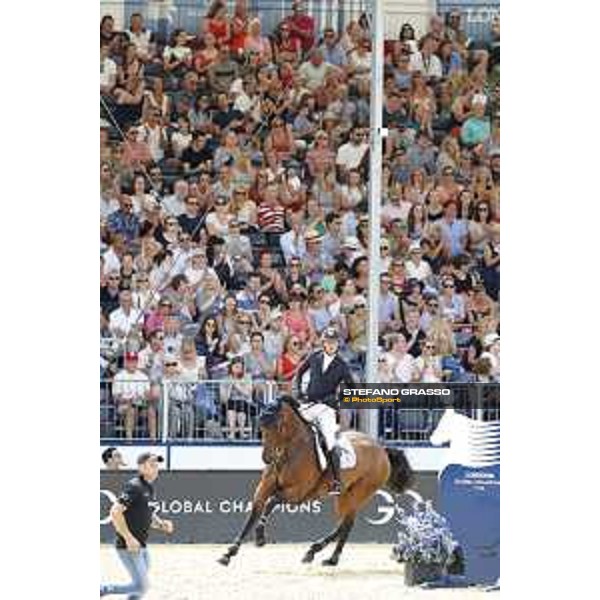 LGCT of London - Class 9 - Emil Hallundbaek (DEN) on Chalisco - London, Royal Hospital Chelsea, 4 August 2018 - ph.Stefano Grasso/LGCT