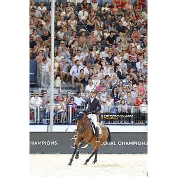 LGCT of London - Class 9 - Emil Hallundbaek (DEN) on Chalisco - London, Royal Hospital Chelsea, 4 August 2018 - ph.Stefano Grasso/LGCT