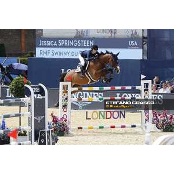 LGCT of London - Class 9 - Jessica Springsteen (USA) on RMF Swinny du Parc - London, Royal Hospital Chelsea, 4 August 2018 - ph.Stefano Grasso/LGCT