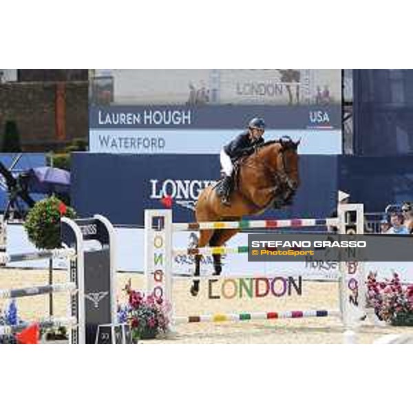 LGCT of London - Class 9 - Lauren Hough (USA) on Waterford - London, Royal Hospital Chelsea, 4 August 2018 - ph.Stefano Grasso/LGCT