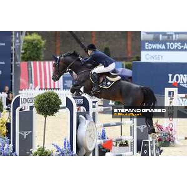 LGCT of London - Class 9 - Edwina Tops-Alexander (AUS) on Cinsey - London, Royal Hospital Chelsea, 4 August 2018 - ph.Stefano Grasso/LGCT