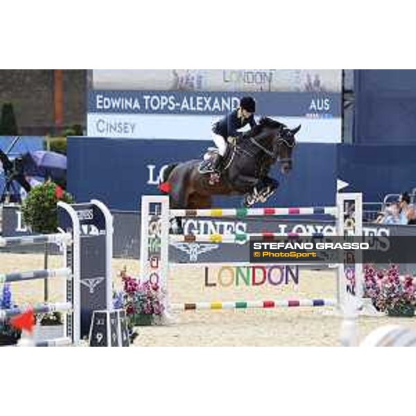LGCT of London - Class 9 - Edwina Tops-Alexander (AUS) on Cinsey - London, Royal Hospital Chelsea, 4 August 2018 - ph.Stefano Grasso/LGCT