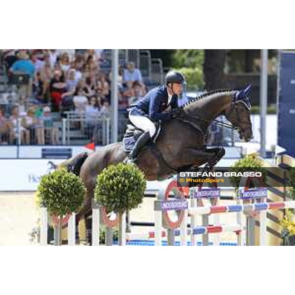 LGCT of London - Class 9 - Mario Stevens (GER) on Lantano OLD - London, Royal Hospital Chelsea, 4 August 2018 - ph.Stefano Grasso/LGCT