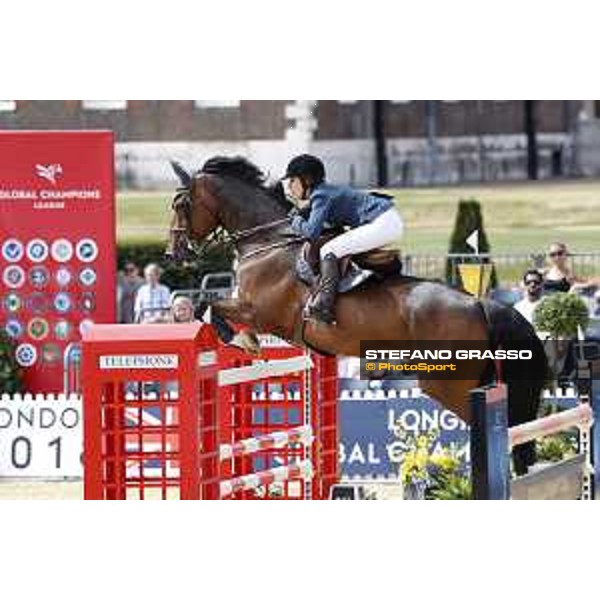 LGCT of London - Class 9 - Alexandra Thornton (GBR) on HHS Figero - London, Royal Hospital Chelsea, 4 August 2018 - ph.Stefano Grasso/LGCT