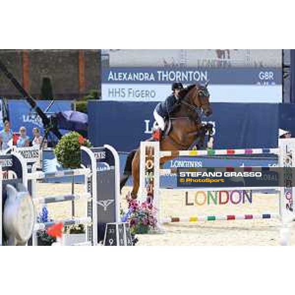 LGCT of London - Class 9 - Alexandra Thornton (GBR) on HHS Figero - London, Royal Hospital Chelsea, 4 August 2018 - ph.Stefano Grasso/LGCT