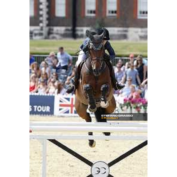 LGCT of London - Class 9 - Alexandra Thornton (GBR) on HHS Figero - London, Royal Hospital Chelsea, 4 August 2018 - ph.Stefano Grasso/LGCT