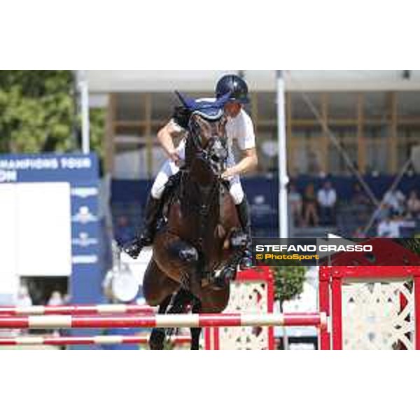 LGCT of London - Class 1 - Mario Stevens (GER) on Credo - London, Royal Hospital Chelsea, 5 August 2018 - ph.Mario Grassia/LGCT