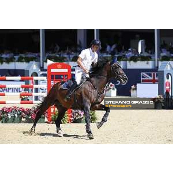 LGCT of London - Class 1 - Mario Stevens (GER) on Credo - London, Royal Hospital Chelsea, 5 August 2018 - ph.Mario Grassia/LGCT