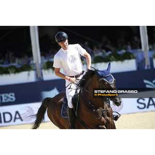 LGCT of London - Class 1 - Mario Stevens (GER) on Credo - London, Royal Hospital Chelsea, 5 August 2018 - ph.Mario Grassia/LGCT