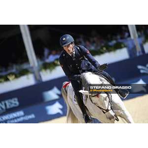 LGCT of London - Class 1 - Lorenzo de Luca (ITA) on Cynar VA - London, Royal Hospital Chelsea, 5 August 2018 - ph.Mario Grassia/LGCT