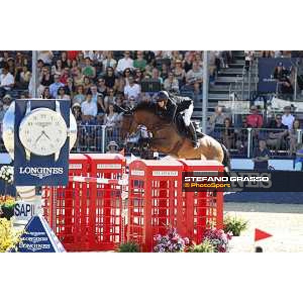LGCT of London - Class 15 - Eduardo Alvarez Aznar (ESP) on Uqualin de Saulcy - London, Royal Hospital Chelsea, 5 August 2018 - ph.Stefano Grasso/LGCT