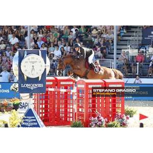 LGCT of London - Class 15 - Simon Delestre (FRA) on Chesall Zimequest - London, Royal Hospital Chelsea, 5 August 2018 - ph.Stefano Grasso/LGCT