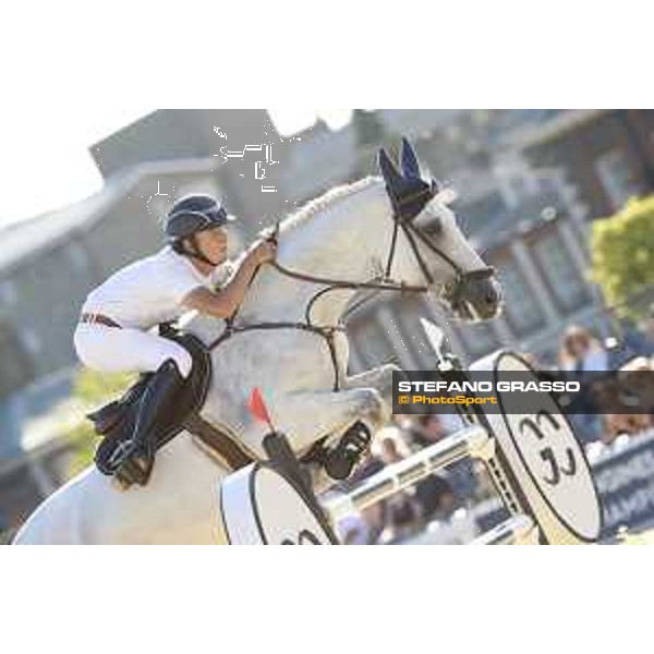 LGCT of London - Class 15 - Bertram Allen (IRL) on Hector van d?Abdijhoeve - London, Royal Hospital Chelsea, 5 August 2018 - ph.Stefano Grasso/LGCT