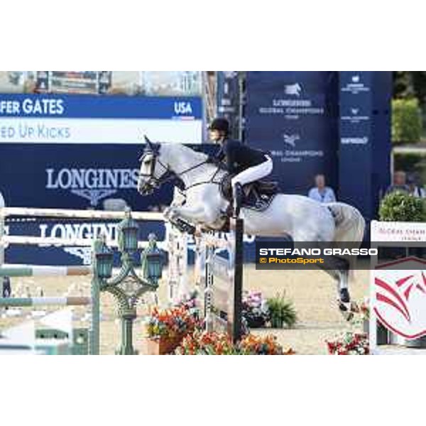 LGCT of London - Class 4 - Jennifer Gates (USA) on Pumped Up Kicks - London, Royal Hospital Chelsea, 3 August 2018 - ph.Stefano Grasso/LGCT