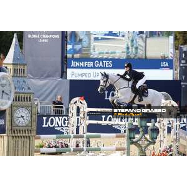 LGCT of London - Class 4 - Jennifer Gates (USA) on Pumped Up Kicks - London, Royal Hospital Chelsea, 3 August 2018 - ph.Stefano Grasso/LGCT