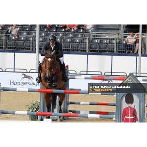 LGCT of London - Class 4 - Guy Williams on Rouge de Ravel - London, Royal Hospital Chelsea, 3 August 2018 - ph.Stefano Grasso/LGCT
