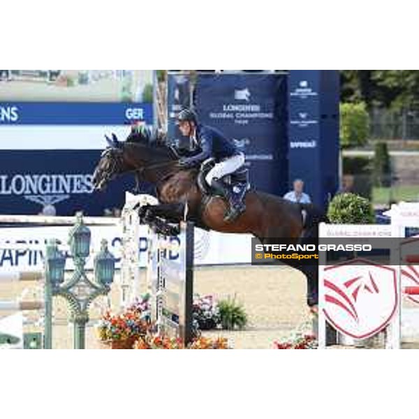 LGCT of London - Class 4 - Mario Stevens (GER) on Credo - London, Royal Hospital Chelsea, 3 August 2018 - ph.Stefano Grasso/LGCT