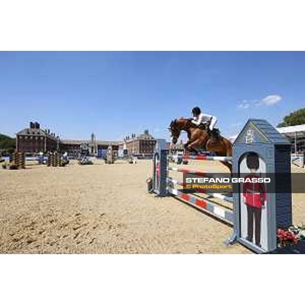 LGCT of London - Class 4 - Jessica Springsteen (USA) on Volage du Val Henry - London, Royal Hospital Chelsea, 3 August 2018 - ph.Mario Grassia/LGCT