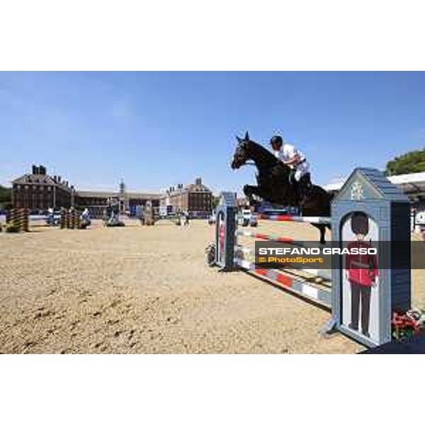 LGCT of London - Class 4 - Mario Stevens (GER) on Lantano OLD - London, Royal Hospital Chelsea, 3 August 2018 - ph.Mario Grassia/LGCT