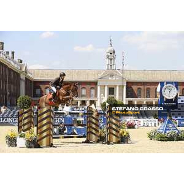 LGCT of London - Class 4 - Simon Delestre (FRA) on Hermes Ryan - London, Royal Hospital Chelsea, 3 August 2018 - ph.Mario Grassia/LGCT
