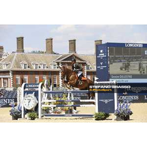 LGCT of London - Class 4 - Simon Delestre (FRA) on Hermes Ryan - London, Royal Hospital Chelsea, 3 August 2018 - ph.Mario Grassia/LGCT