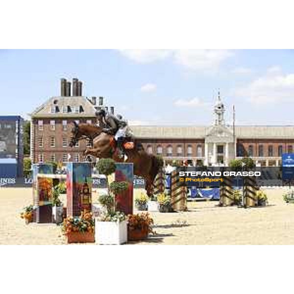 LGCT of London - Class 4 - Simon Delestre (FRA) on Hermes Ryan - London, Royal Hospital Chelsea, 3 August 2018 - ph.Mario Grassia/LGCT