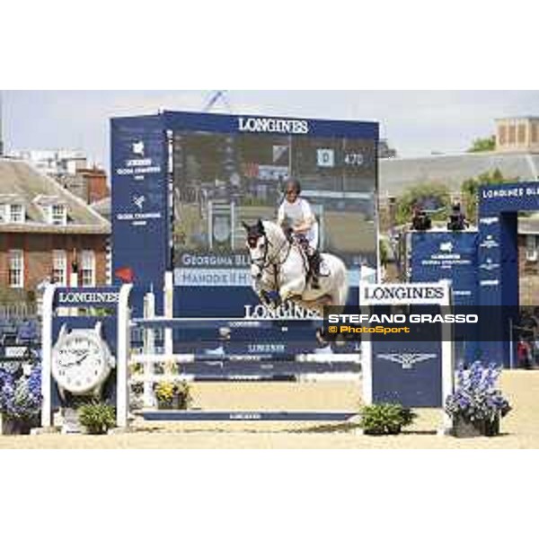 LGCT of London - Class 4 - Georgina Bloomberg (USA) on Manodie II H - London, Royal Hospital Chelsea, 3 August 2018 - ph.Mario Grassia/LGCT