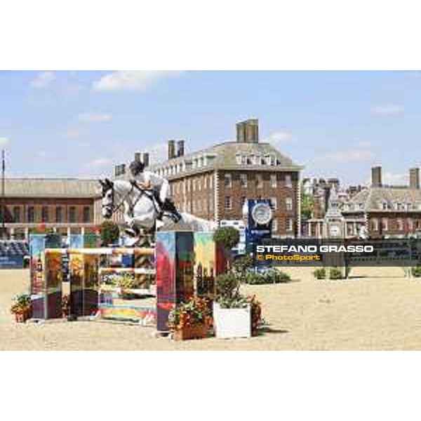 LGCT of London - Class 4 - Georgina Bloomberg (USA) on Manodie II H - London, Royal Hospital Chelsea, 3 August 2018 - ph.Mario Grassia/LGCT