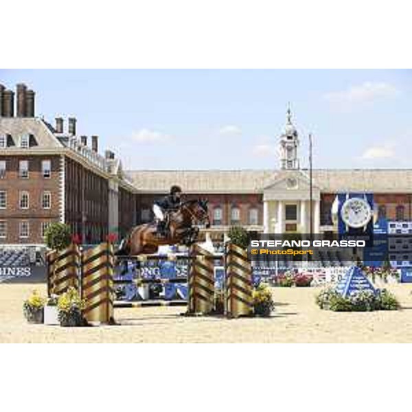 LGCT of London - Class 4 - Jennifer Gates (USA) on Dolinn - London, Royal Hospital Chelsea, 3 August 2018 - ph.Mario Grassia/LGCT