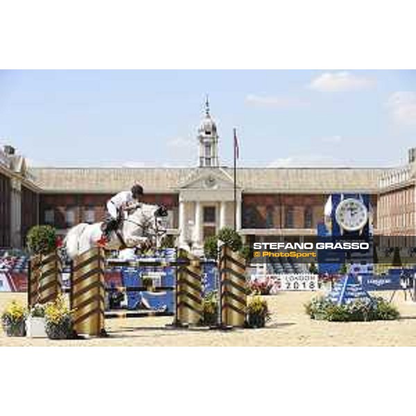 LGCT of London - Class 4 - Bassem Hassan Mohammed (QAT) on Argelith Squid - London, Royal Hospital Chelsea, 3 August 2018 - ph.Mario Grassia/LGCT