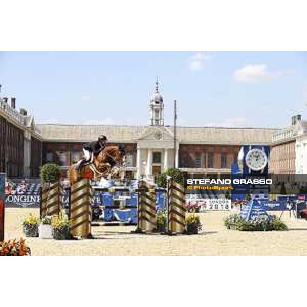 LGCT of London - Class 4 - Jerome Guery (BEL) on Hercules by Immofluisteraar - London, Royal Hospital Chelsea, 3 August 2018 - ph.Mario Grassia/LGCT