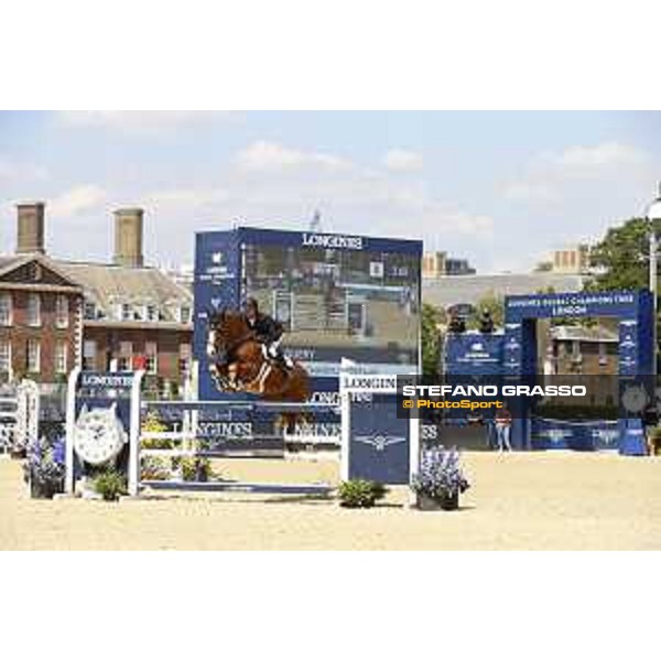 LGCT of London - Class 4 - Jerome Guery (BEL) on Hercules by Immofluisteraar - London, Royal Hospital Chelsea, 3 August 2018 - ph.Mario Grassia/LGCT