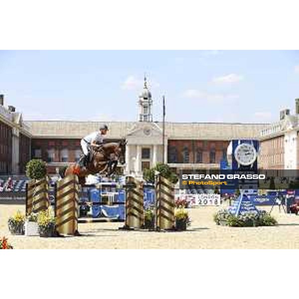 LGCT of London - Class 4 - Maurice Tebbel (GER) on Chacco?s Son - London, Royal Hospital Chelsea, 3 August 2018 - ph.Mario Grassia/LGCT