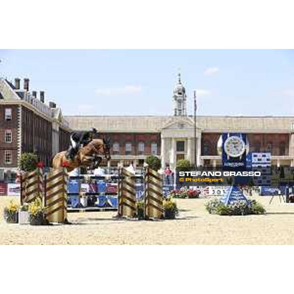 LGCT of London - Class 4 - Eduardo Alvarez Aznar (ESP) on Uqualin de Saulcy - London, Royal Hospital Chelsea, 3 August 2018 - ph.Mario Grassia/LGCT
