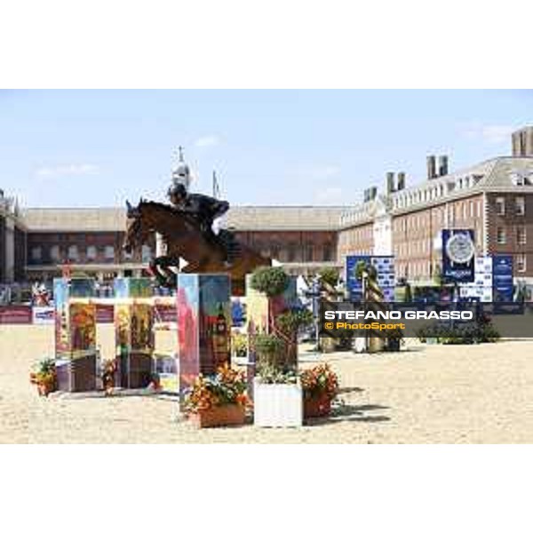 LGCT of London - Class 4 - Eduardo Alvarez Aznar (ESP) on Uqualin de Saulcy - London, Royal Hospital Chelsea, 3 August 2018 - ph.Mario Grassia/LGCT