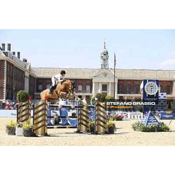 LGCT of London - Class 4 - Jessica Springsteen (USA) on Volage du Val Henry - London, Royal Hospital Chelsea, 3 August 2018 - ph.Mario Grassia/LGCT