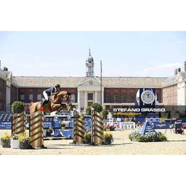 LGCT of London - Class 4 - Guy Williams (GBR) on Un Soir d\'Amour - London, Royal Hospital Chelsea, 3 August 2018 - ph.Mario Grassia/LGCT