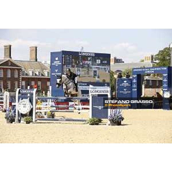LGCT of London - Class 4 - Shane Sweetnam (IRL) on Indra van de Oude Heihoef - London, Royal Hospital Chelsea, 3 August 2018 - ph.Mario Grassia/LGCT