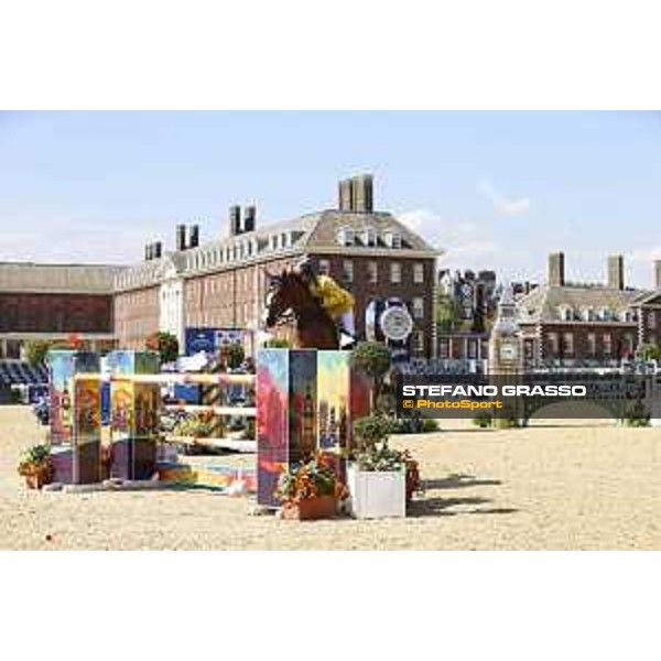 LGCT of London - Class 4 - Yuri Mansur (BRA) on Opium du Soufflet CH - London, Royal Hospital Chelsea, 3 August 2018 - ph.Mario Grassia/LGCT