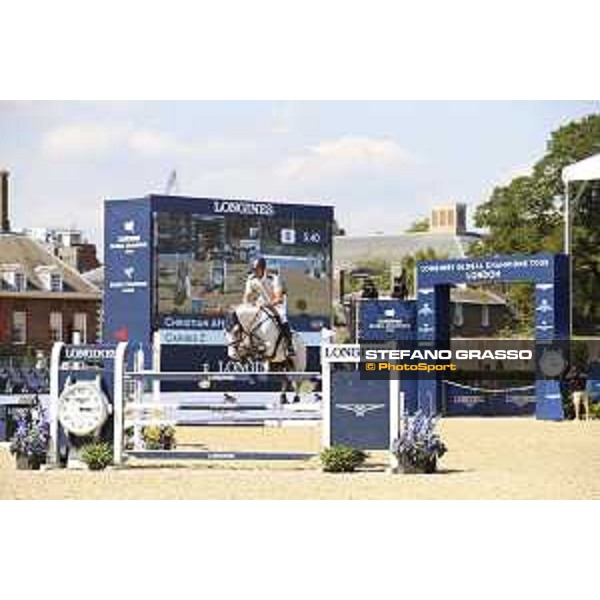 LGCT of London - Class 4 - Christian Ahlmann (GER) on Caribis Z - London, Royal Hospital Chelsea, 3 August 2018 - ph.Mario Grassia/LGCT