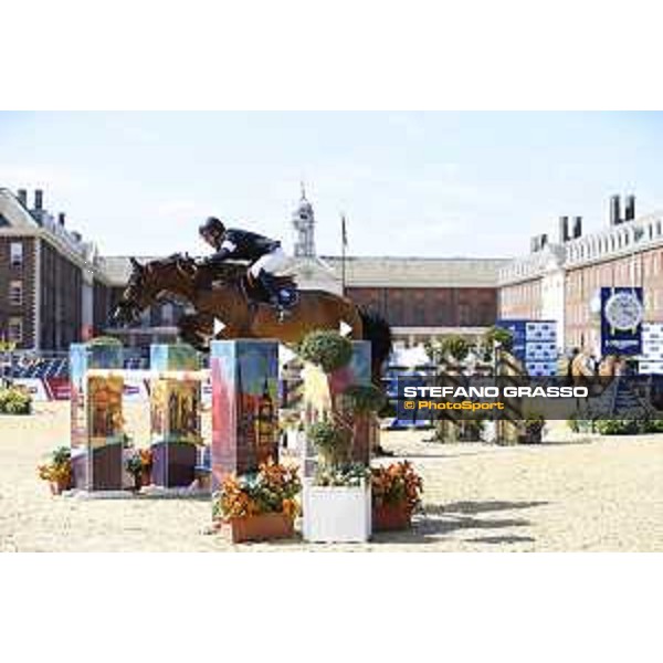 LGCT of London - Class 4 - Harrie Smolders (NED) on Zinius - London, Royal Hospital Chelsea, 3 August 2018 - ph.Mario Grassia/LGCT