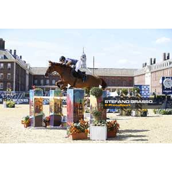 LGCT of London - Class 4 - Julien Epaillard (FRA) on Usual Suspect d?Auge - London, Royal Hospital Chelsea, 3 August 2018 - ph.Mario Grassia/LGCT