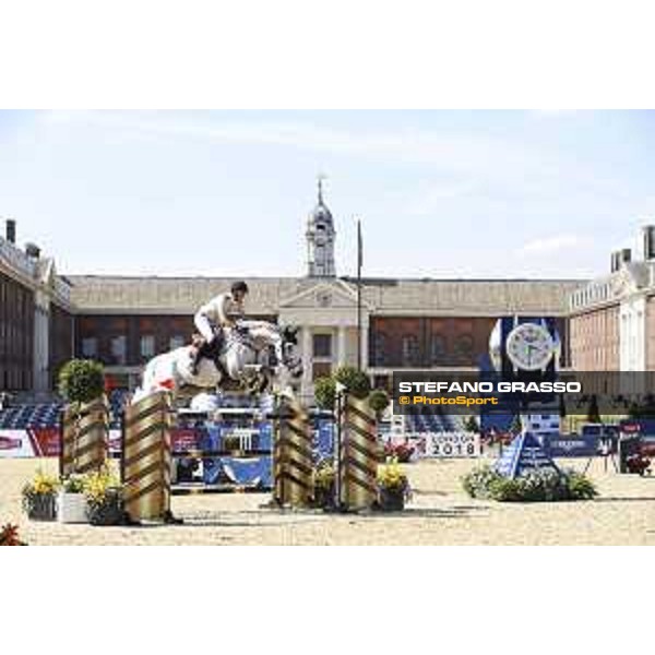 LGCT of London - Class 4 - Piergiorgio Bucci (ITA) on Cochello - London, Royal Hospital Chelsea, 3 August 2018 - ph.Mario Grassia/LGCT