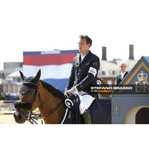 LGCT of London - Class 4 - Prize giving ceremony - Harrie Smolders (NED) on Zinius - London, Royal Hospital Chelsea, 3 August 2018 - ph.Mario Grassia/LGCT
