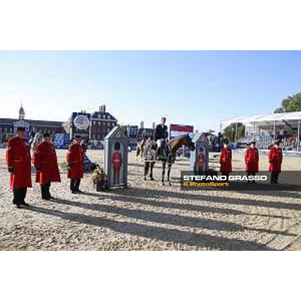 LGCT of London - Class 15 - Prize giving ceremony - Harrie Smolders (NED) on Zinius - London, Royal Hospital Chelsea, 5 August 2018 - ph.Stefano Grasso/LGCT