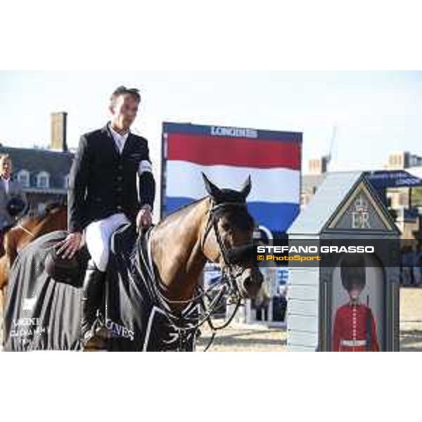 LGCT of London - Class 15 - Prize giving ceremony - Harrie Smolders (NED) on Zinius - London, Royal Hospital Chelsea, 5 August 2018 - ph.Stefano Grasso/LGCT